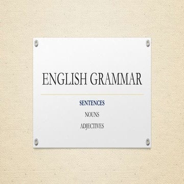 English grammar all ppt