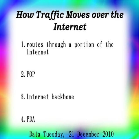 How Traffic Moves over the Internet | PDF