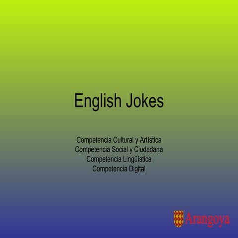 English Jokes For Competences | PPT