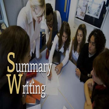 English Language - Summary Writing