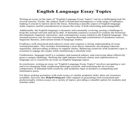 English Language Essay Topics.pdf