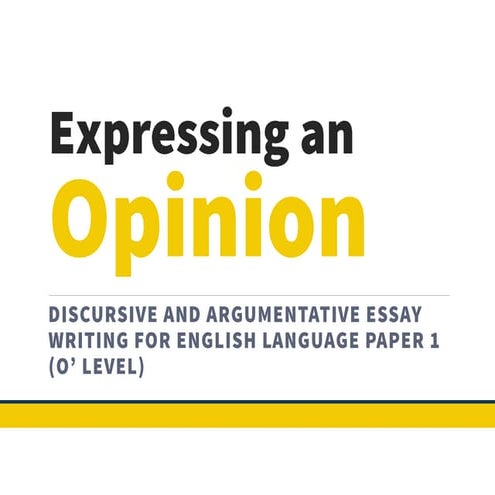 English Language Exposition/ Expository Writing