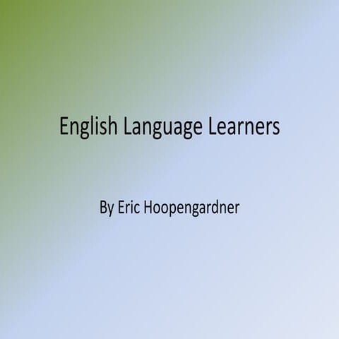 English language learners (2)