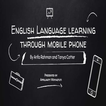 English language learning through mobile phone