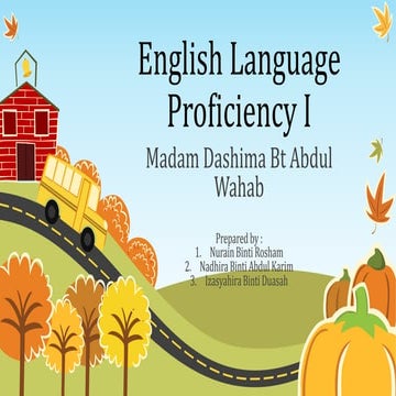English language proficiency 1
