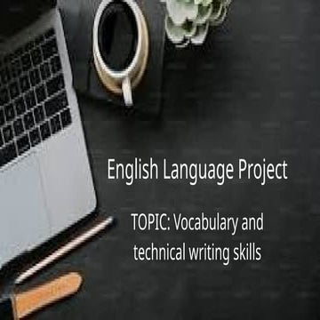 The Role of Technical Vocabulary in Professional English | PDF