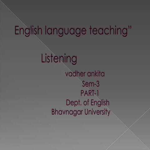 English language teaching