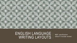 Basic Writing Standards for PHS | PPT
