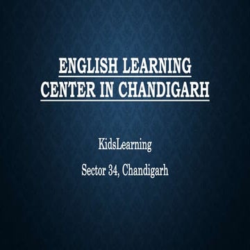 English learning center in chandigarh