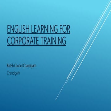 English learning for corporate training