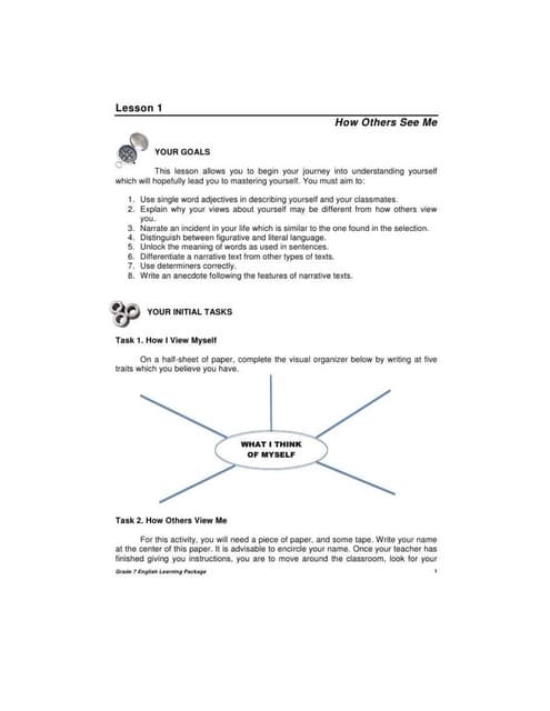 Deped Grade 7 English Module 1st Quarter
