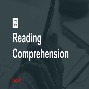 Reading Comprehension Basics and story of Hare Lec 01 Class 8 (Explained Vide...