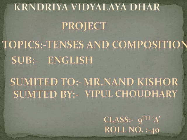 tenses class 10.pdf