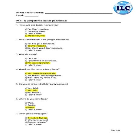 English level test (1)