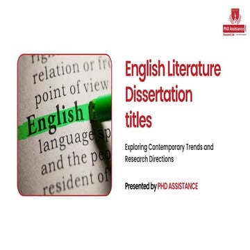 Mastering the Art of Topic Selection in English Literature