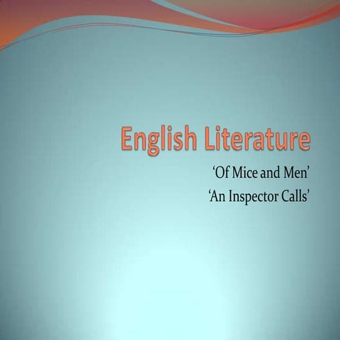 English literature ppt