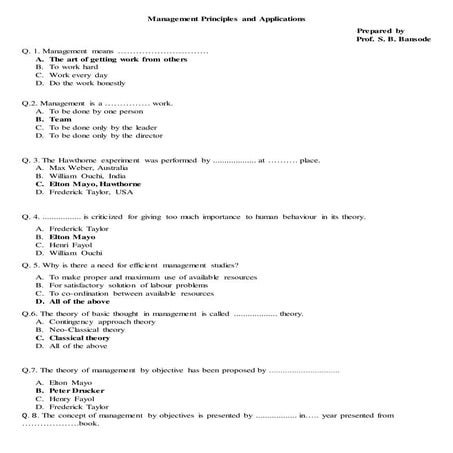 Management Principles and Applications