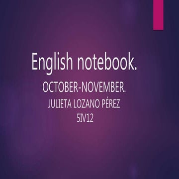 English notebook 1