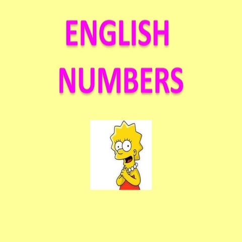 English numbers