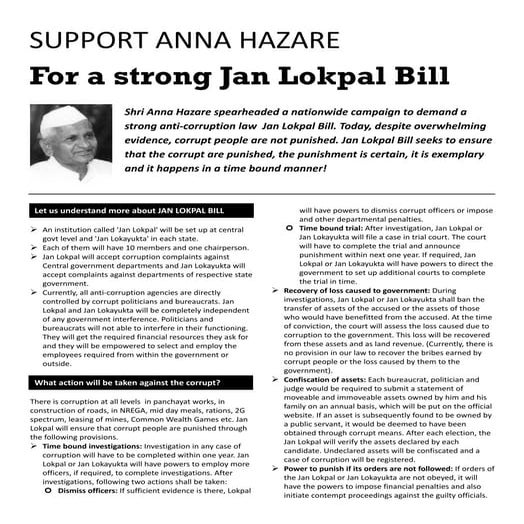 JAN LOKPAL BILL