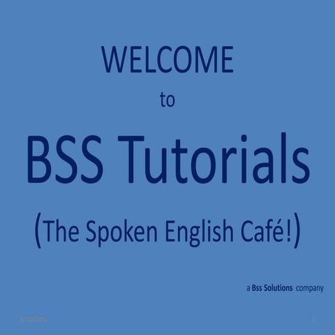 English presentation