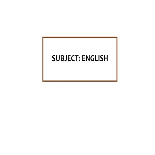 English presentation