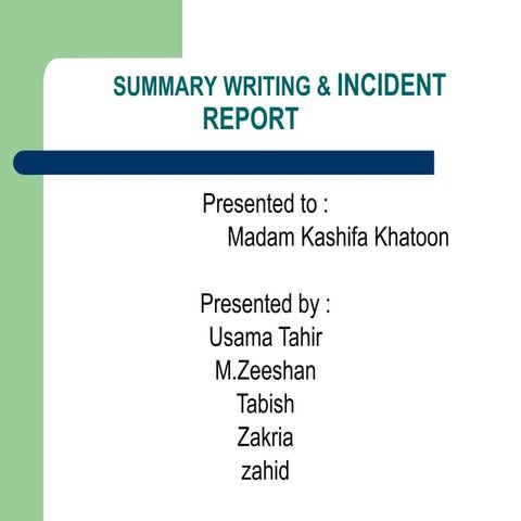 summary and report writting english  .pptx