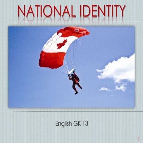 English presentation national identity | PPTX