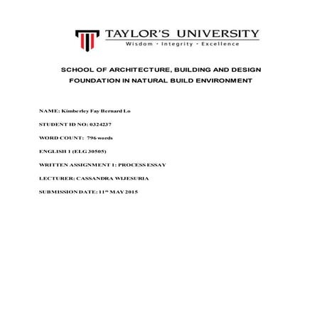 English process essay 