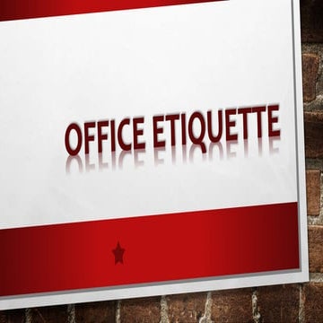 office etiquette