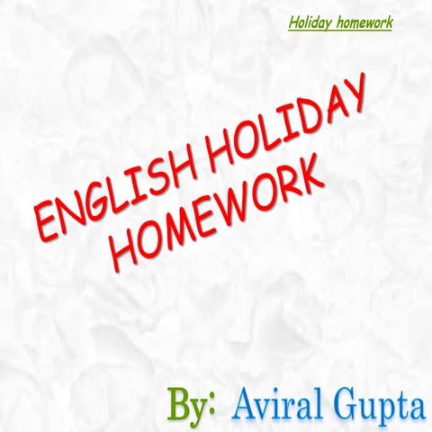 English project (aviral gupta)