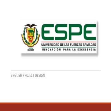 English project design