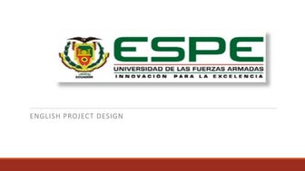 English project design