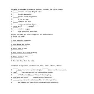 English pronombres demostrativos ej...