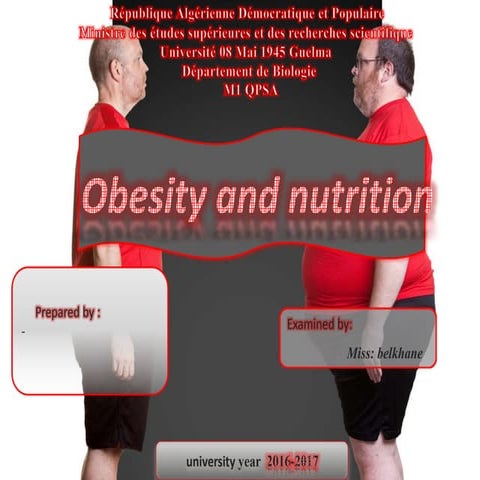 obisity and nutrition | PPTX