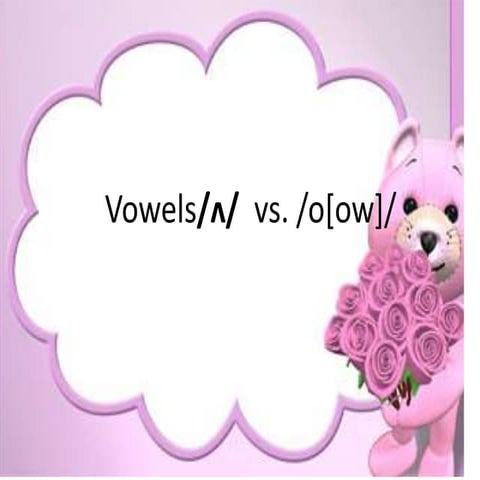 vowels and minimal pairs