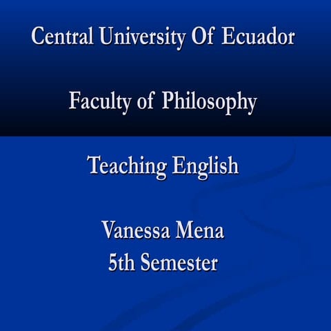 Teaching English vanessa mena