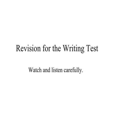 English sats writingtest