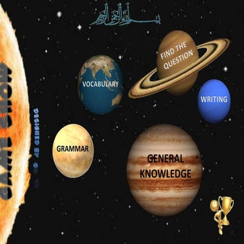 Game show  for elementary students of English