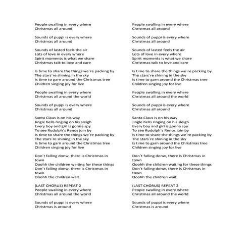 English song | PDF