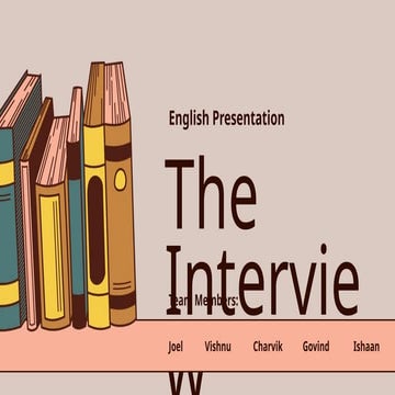 The interview STD 12 | PPTX