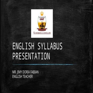 ENGLISH SYLLABUS PRESENTATION JIMY DORIA.pptx