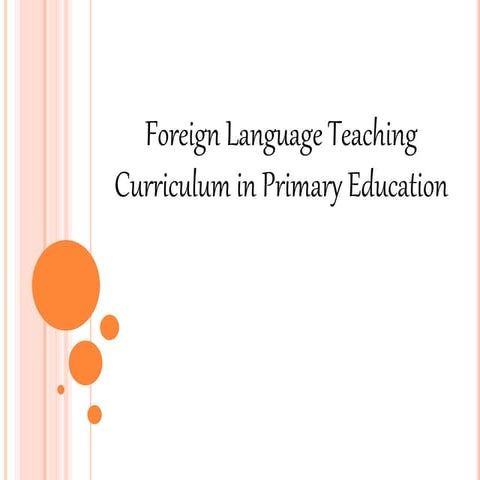 English Teaching Curriculum