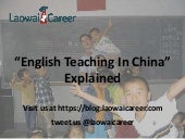 English Teacher in China EXPLAINED 