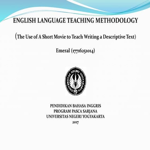 English Language Teaching Methodology (Review Literature: The Use of a Short ...