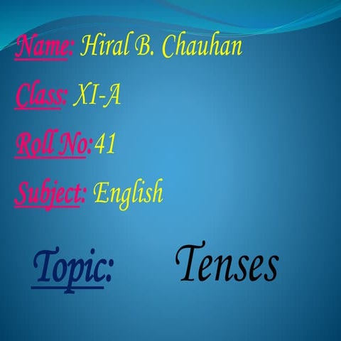 English (tenses)