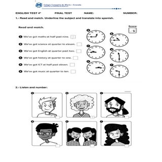 English test 4º final