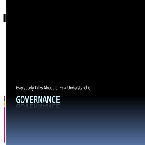 Understanding and Implementing Governance for SharePoint 2010 by Bill English...