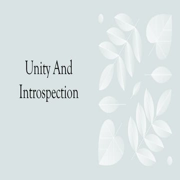 English Unity And Introspection project.pptx