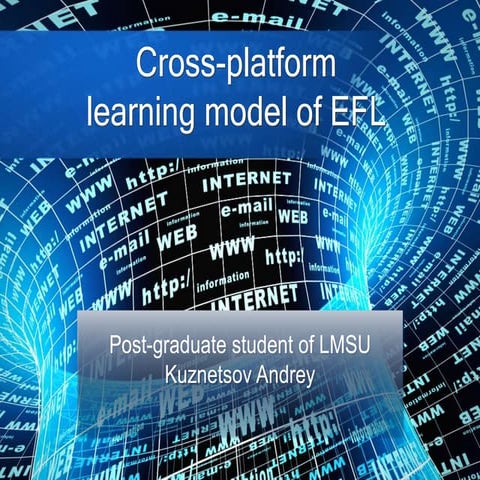 Cross-platform learning model of EFL